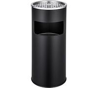 TecTake Cendrier sur pied extérieur avec poubelle + seau intérieur 30l - diverses couleurs au choix (noir | no. 402282)