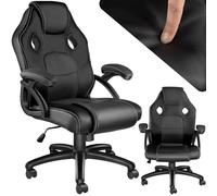 TecTake® Chaise Gaming Chaise de Bureau Fauteuil de Bureau Fauteuil pivotant Design 360°, Siege Ergonomique, Fauteuil avec Accoudoirs, Rembourrage épais, Roulette, Hauteur réglable, Teletravail