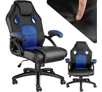 TecTake® Chaise Gaming Chaise de Bureau Fauteuil de Bureau Fauteuil pivotant Design 360°, Siege Ergonomique, Fauteuil avec Accoudoirs, Rembourrage épais, Roulette, Hauteur réglable, Teletravail