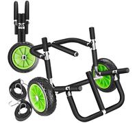 TecTake® Chariot de Transport Pliable Trolley pour 2 Paddle Gonflable, Stand up Paddle, Planche de Surf, Cadre en Aluminium Inoxydable, Pneus profilés, Max. 45 kg