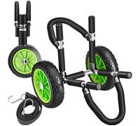 Chariot de transport pour planche de surf pliable noir/vert