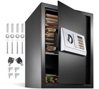 TecTake® Coffre Fort avec Serrure Électronique Porte & 4 Piles 50x35x34,5cm avec Système de Blocage de sécurité Cachette Bijoux Montre Homme Montre Femme Arme dans Bureau Armoire Chambre Maison hôtel