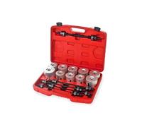 TECTAKE Coffret kit d'extracteur de silentblocs 27 pièces gris