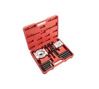 TECTAKE Coffret kit d'extracteurs de roulements 12 pièces rouge
