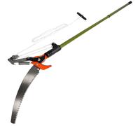 TECTAKE Coupe Branche 2 en 1 T?lescopique en Acier avec 1 C?ble 260 cm x 3 cm ? Vert