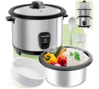 TECTAKE Cuiseur à riz avec insert vapeur 1,8L fonction maintien au chaud