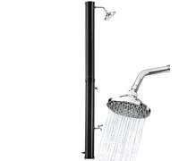 TecTake® Douche Solaire de Jardin extérieur écologique | Eau Chaude 35L | sans raccordement électrique | Pommeau Effet de Pluie | Facile d'entretien | Douche de Piscine et Camping Spa