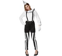 TecTake dressforfun 901034 Costume de clown pour femmes noir-blanc
