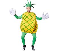 TecTake dressforfun Costume d’Ananas | Le Point Fort : Haut sans Manches à Rayures croisées Vertes | Gros Gants Amusants | Y Compris Un Couvre-Chef en Forme de Couronne de Feuilles (XL | no. 301633)