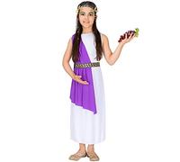 TecTake dressforfun Costume de déesse grecque Athéna pour fille | belle robe longue à effet superposition | incl. Bandeau élastique très détaillé (12-14 ans | no. 300257)