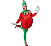 TecTake dressforfun Costume de Fraise Unisexe Adultes | Joli Haut à Manches Longues | Gros Gants Amusants | Y Compris Un Couvre-Chef Amusant (XL | no. 301642)