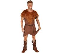 TecTake dressforfun Costume pour Homme Chasseur de l’Âge de Pierre | Tunique Confortable | Costume de Carnaval Parfait et Sauvage (XL | No. 301347)