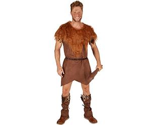 TecTake dressforfun Costume pour Homme Chasseur de l’Âge de Pierre | Tunique Confortable | Costume de Carnaval Parfait et Sauvage (XXL | No. 301348)
