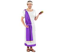 TecTake dressforfun Déguisement d’Empereur Marc Aurèle | avec Violets écharpe et Bandeau Couronne de Laurier d’Or (XXL | no. 300471)