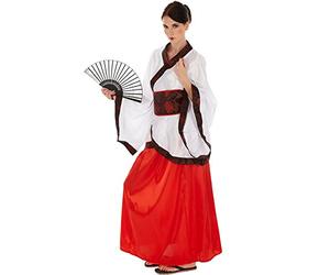 TecTake dressforfun Déguisement de Geisha pour Femme | Déguisement d’Extrême Orient | Kimono en Satin avec Ceinture (L | no. 301022)