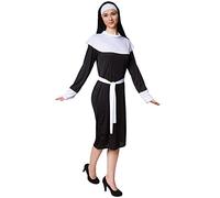 TecTake dressforfun Déguisement de Nonne Femme Bonne sœur Religieuse | Robe avec Coiffe de Nonne (M | no. 300359)