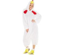 TecTake dressforfun Déguisement de Poulet pour Elle et Lui | avec des Pattes de Poule à Fermeture Auto-agrippante (M | no. 300866)