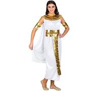 TecTake dressforfun Déguisement de Reine du Nil Femme antiquité egyptienne | Robe avec Un col Magnifique à Nouer + Une Ceinture détaillée à Nouer (XXL | no. 300493)