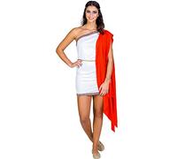tectake dressforfun Déguisement gladiatrice Sexy Femme antiquité déesse Romain | Robe + Une Ceinture dorée à Nouer et Un Bandeau doré comme Parure de Cheveux (S | no. 300330)