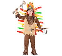 TecTake dressforfun Déguisement pour garçon Indien | Wild West Indienne Costume Carnaval (8-10 Ans | no. 300669)