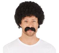 TecTake dressforfun Perruque pour Homme années 80 Disco | Y Compris Une Moustache autocollante | La Perruque Peut se Combiner avec de Nombreux Costumes …