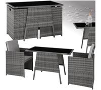 Tectake Salon de jardin LAUSANNE 2 places - gris