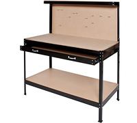 tectake Établi Polyvalent avec Panneau Perforé et Crochets. Structure Robuste en Acier