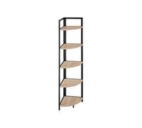 TecTake Etagère d'angle Castlebar 30 x 30 x 150 cm - Chêne clair industriel Sonoma