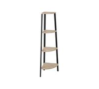 TecTake Etagère d'angle Newbridge 34 x 34 x 125 cm - Chêne clair industriel Sonoma