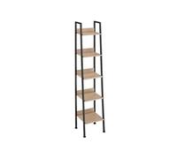 TECTAKE Etagère Style industriel Bois clair industriel, Chêne Sonoma