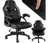 TecTake® Chaise Gaming Chaise de Bureau Fauteuil de Bureau Siège Gaming Fauteuil pivotant Design à 360°, Chaise Ergonomique, Fauteuil avec Accoudoirs, Roulette, Hauteur réglable, Teletravail