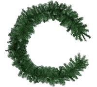 TECTAKE Guirlande de Noël Aspect naturel très détaillé Pour utilisation à l'intérieur et l'extérieur - Vert