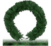 tectake® Guirlande Noël 2,7 m, Guirlande Sapin Dense sans Ornement, Aspect Naturel, Boucle Pratique, Deco Noel, Branches artificielles faciles à Plier, Sapin de Noel, Décoration Noël intérieur, Vert