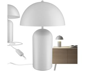 tectake® Lampe de table rétro style années 70 Lampe à poser salon Lampe de chevet champignon Lampe vintage Lampe design pour table de nuit, salon, chambre, bureau, dressing, entrée