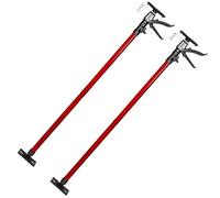tectake® Lot de 2 Etais telescopique Support Plafond, Etai telescopique, réglable en hauteur de 115 à 290 cm, Charge max. 30kg par Etai de soutien, Fixation rapide, Bricolage, Outil plaquiste, Rouge