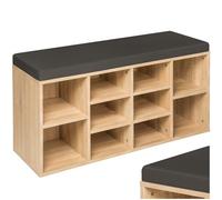 TecTake Meuble Chaussures Meuble de Rangement Moderne Meuble d'entrée pour Max. 10 Paires 103,5x48x30 cm, Rangement Chaussures Gain de Place idéal Entrée, Chambre, Dressing Rangement Chaussure