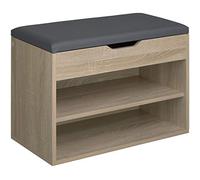 TecTake® Meuble Chaussures Meuble de Rangement Moderne Meuble d'entrée pour Max. 6 Paires 60x30x43,5 cm, Rangement Chaussures Gain de Place idéal Entrée, Chambre, Dressing Rangement Chaussure