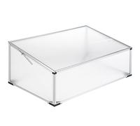 TecTake® Mini Serre de Jardin Châssis en Aluminium Plaques Alvéolaires pour Potager Exterieur, Serre de Jardin pour Hivernage et semis Jardinage 102 x 61 x 41/31 cm