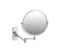 TECTAKE Miroir de maquillage rond et double face argent