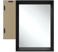TECTAKE Miroir mural rectangulaire ELINA avec cadre et design minimaliste - 40 x 60 cm