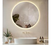Miroir - TECTAKE - Miroir de salle de bain LED AURORA réglable avec 3 couleurs de lumière - 70 cm