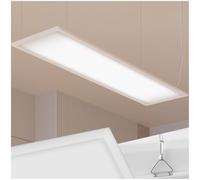 TecTake® Panneau LED Dalle LED Luminaire bureau Lumière plafond & murale 119,5 x 29,5 cm Luminaire cuisine, Plafonnier couloir, entrée, salon, idéal Plan de travail cuisine Éclairage de bureau
