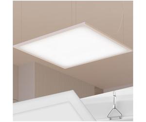 tectake® Panneau LED Dalle LED Luminaire bureau Lumière plafond & murale 62 x 62 cm Luminaire cuisine, Plafonnier couloir, entrée, salon, idéal Plan de travail cuisine Éclairage de bureau