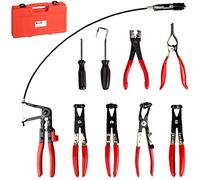 TecTake Pinces pour colliers de serrage réparation outil 9 pièces kit + coffret