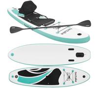 tectake® Planche de Stand-up Paddle 2en1, 288 cm, Gonflable, Max. 200 kg