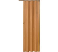 tectake® Porte accordéon interieur 80x203 cm PVC Recoupable Porte coulissante interieur Porte intérieure Porte coulissante pliante Porte de placard coulissante pour Chambre, salle de bain, dressing