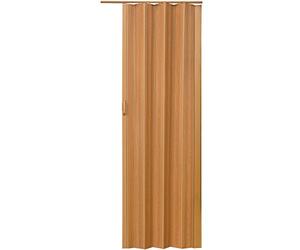 tectake® Porte accordéon interieur 80x203 cm PVC Recoupable Porte coulissante interieur Porte intérieure Porte coulissante pliante Porte de placard coulissante pour Chambre, salle de bain, dressing