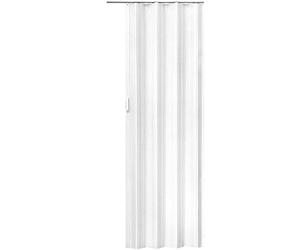 tectake® Porte accordéon interieur 80x203 cm PVC Recoupable Porte coulissante interieur Porte intérieure Porte coulissante pliante Porte de placard coulissante pour Chambre, salle de bain, dressing