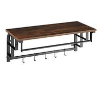 TecTake Porte-manteau à suspendre Westwood style industriel (diverses couleurs) (Bois foncé industriel)