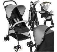 tectake® Poussette canne compacte 0-36 mois Pliable avec Espace de rangement, Dossier inclinable Poussette compacte & légère Poussette voyage Accessoires Bébé Nouveau né Enfant Baby stroller